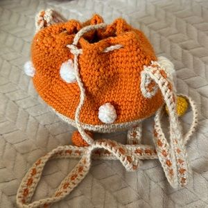 Mushroom House Crotchet Bag